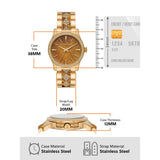 Buy Shop Michael Kors Runway Three Hand Brown Dial Two Tone Steel Strap Watch For Women - MK7389 USA Online