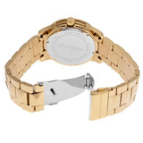Buy Shop Michael Kors Runway Three Hand Green Dial Gold Steel Strap Watch For Women - MK7390 USA Online