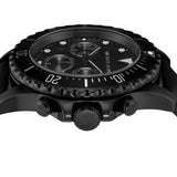 Buy Shop Michael Kors Everest Chronograph Black Dial Black Leather Strap Watch For Men - MK9053 USA Online