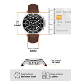 Buy Shop Michael Kors Everest Chronograph Black Dial Brown Leather Strap Watch For Men - MK9054 USA Online