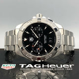 Buy Shop Tag Heuer Aquaracer Quartz Black Dial Silver Steel Strap Watch for Men - WAY111Z.BA0928 USA Online