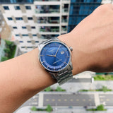 Buy Shop Tissot Luxury Powermatic 80 Blue Dial Silver Steel Strap Watch For Men - T086.407.11.041.00 USA Online