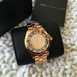 Buy Shop Marc Jacobs Henry Rose Gold Dial Rose Gold Steel Strap Watch for Women - MBM3207 USA Online