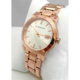 Buy Shop Burberry The City White Dial Rose Gold Steel Strap Watch for Women - BU9104 USA Online