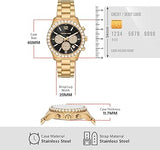 Buy Shop Michael Kors Berkley Chronograph Black Dial Gold Steel Strap Watch For Women - MK7414 USA Online