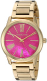 Buy Shop Michael Kors Hartman Quartz Pink Dial Gold Steel Strap Watch For Women - MK3520 USA Online