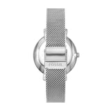 Buy Shop Fossil Jacqueline Three Hand Pink Dial Silver Mesh Strap Watch for Women - ES5089 USA Online