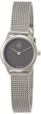 Buy Shop Calvin Klein Minimal Grey Dial Silver Mesh Bracelet Watch for Women - K3M2312X USA Online