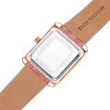 Buy Shop Michael Kors Emery Quartz Diamonds Red Dial Pink Leather Strap Watch For Women - MK2966 USA Online