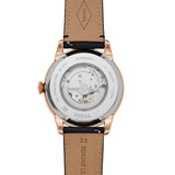 Buy Shop Fossil Townsman Automatic Black Dial Black Leather Strap Watch for Men - ME3170 USA Online