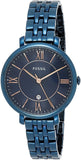 Buy Shop Fossil Jacqueline Blue Dial Blue Steel Strap Watch for Women - ES4094 USA Online