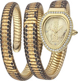 Buy Shop Just Cavalli Glam Snake Gold Dial Multicolor Steel Strap Watch for Women - JC1L163M0255 USA Online