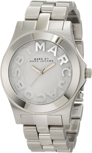 Buy Shop Marc Jacobs Rivera Silver Dial Silver Steel Strap Watch for Women - MBM3133 USA Online