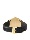 Buy Shop Burberry The City Gold Dial Black Leather Strap Watch for Men - BU2353 USA Online