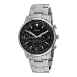 Buy Shop Fossil Goodwin Chronograph Black Dial Silver Steel Strap Watch for Men - FS5412 USA Online