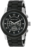 Buy Shop Michael Kors Runway Black Dial Black Rubber Strap Watch for Men - MK8107 USA Online