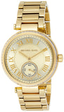 Buy Shop Michael Kors Skylar Gold Dial Gold Steel Strap Watch for Women - MK5867 USA Online