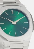 Buy Shop D1 Milano Ultra Thin Green Dial Silver Steel Strap Watch for Men - D1-UTBJ37 USA Online