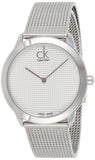 Buy Shop Calvin Klein Minimal White Dial Silver Mesh Bracelet Watch for Women - K3M2212Y USA Online