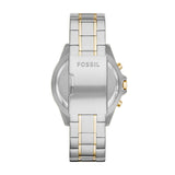 Buy Shop Fossil Garrett Analog Black Dial Two Tone Steel Strap Watch for Men - FS5771 USA Online