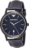 Buy Shop Emporio Armani Renato Blue Dial Blue Leather Strap Watch For Men - AR2479 USA Online
