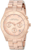 Marc Jacobs Blade Rose Gold Dial Rose Gold Steel Strap Watch for Women - MBM3102