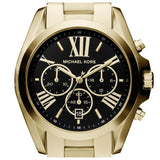 Buy Shop Michael Kors Bradshaw Black Dial Gold Steel Strap Watch for Women - MK5739 USA Online