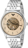 Buy Shop Emporio Armani Meccanico Multicolor Dial Silver Steel Strap Watch For Men - AR1922 USA Online