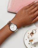 Marc Jacobs Roxy Silver Dial Two Tone Stainless Steel Strap Watch for Women - MJ3551