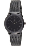 Buy Shop Calvin Klein Minimalist Black Dial Silver Mesh Bracelet Watch for Men - K3M2112X USA Online