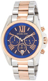 Buy Shop Michael Kors Bradshaw Blue Dial Two Tone Steel Strap Watch for Women - MK5606 USA Online