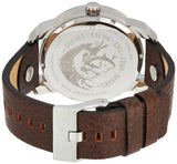 Buy Shop Diesel Mini Daddy LIght Blue Dial Brown Leather Strap Watch For Men - DZ7321 USA Online