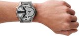 Buy Shop Diesel Mr. Daddy Chronograph Silver Dial Silver Steel Strap Watch For Men - DZ7421 USA Online