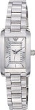 Buy Shop Emporio Armani Classic Diamonds Silver Dial Silver Steel Strap Watch For Women - AR3170 USA Online