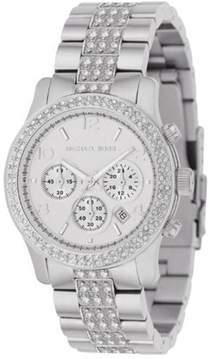 Buy Shop Michael Kors Bradshaw Silver Dial Silver Steel Strap Watch For Women - MK5108 USA Online