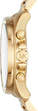 Buy Shop Michael Kors Brecken Chronograph Quartz Black Dial Gold Steel Strap Watch For Men - MK8481 USA Online