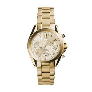 Buy Shop Michael Kors Bradshaw Gold Dial Gold Steel Strap Watch for Women - MK5798 USA Online