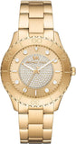 Buy Shop Michael Kors Runway Three-Hand Gold Dial Gold Steel Strap Watch For Women - MK6911 USA Online