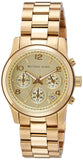 Buy Shop Michael Kors Runway Gold Dial Gold Stainless Steel Strap Watch for Women - MK5055 USA Online