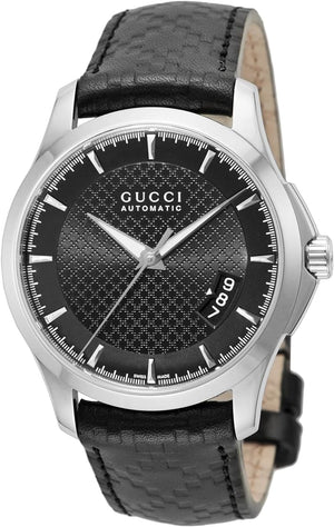 Buy Shop Gucci G Timeless Quartz Black Dial Black Leather Strap Watch for Men - YA126413 USA Online