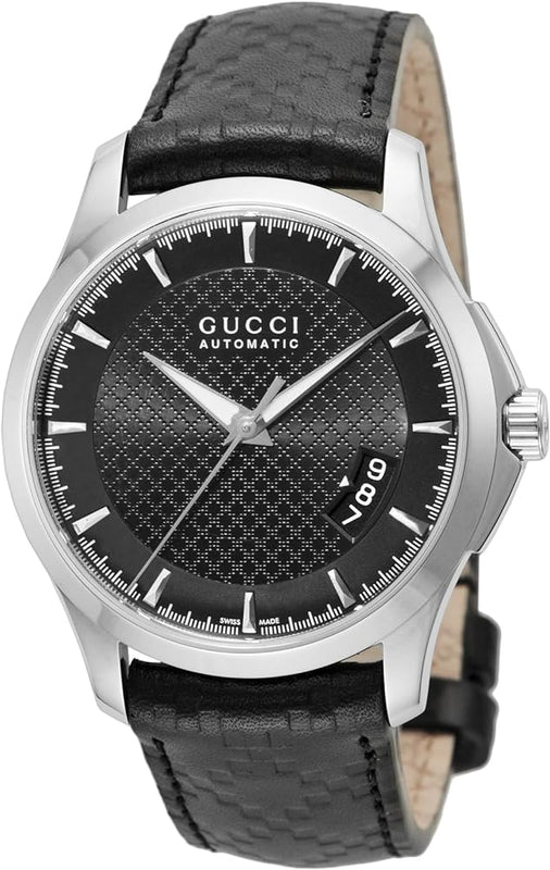 Buy Shop Gucci G Timeless Quartz Black Dial Black Leather Strap Watch for Men - YA126413 USA Online