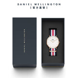 Buy Shop Daniel Wellington Classic Canterbury White Dial Two Tone Nylon Strap Watch For Men - DW00100002 USA Online