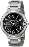 Buy Shop Cartier Ballon Bleu de Cartier Black Dial Silver Steel Strap Watch for Men - W6920042 USA Online