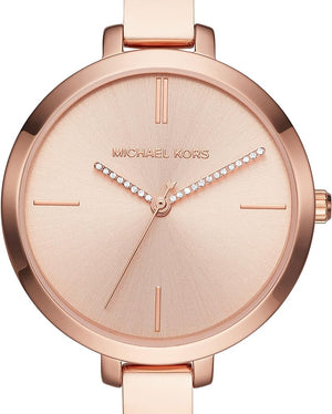 Buy Shop Michael Kors Jaryn Quartz Rose Gold Dial Rose Gold Steel Strap Watch For Women - MK3735 USA Online