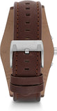 Buy Shop Fossil Coachman Chronograph Black Dial Brown Leather Strap Watch for Men - CH2891 USA Online