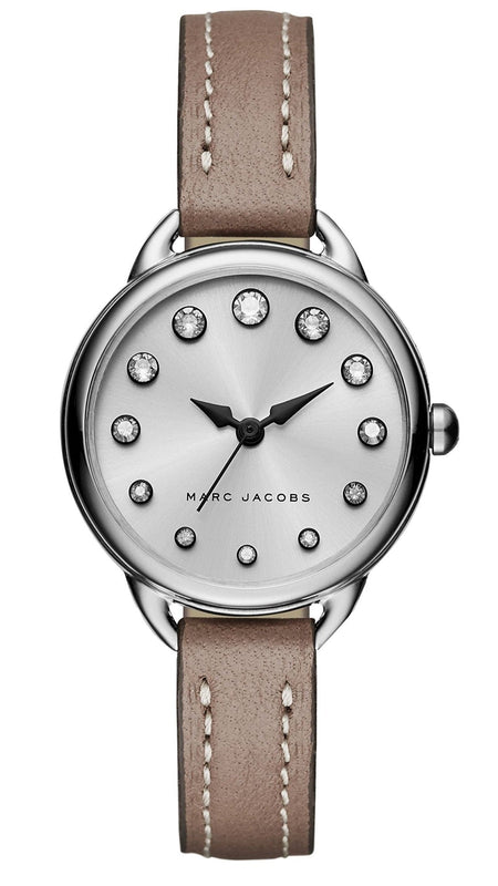 Buy Shop Marc Jacobs Betty White Dial Brown Leather Strap Watch for Women - MJ1480 USA Online