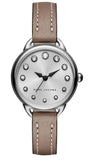 Buy Shop Marc Jacobs Betty White Dial Brown Leather Strap Watch for Women - MJ1480 USA Online
