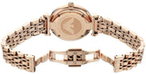 Buy Shop Emporio Armani Gianni T Bar Mother of Pearl Rose Gold Stainless Steel Strap Watch For Women - AR1909 USA Online