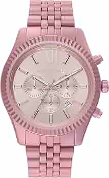 Buy Shop Michael Kors Lexington Chronograph Pink Dial Pink Steel Strap Watch for Women - MK8792 USA Online