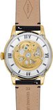 Buy Shop Fossil Townsman Automatic Skeleton Black Dial Black Leather Strap Watch for Men - ME3210 USA Online